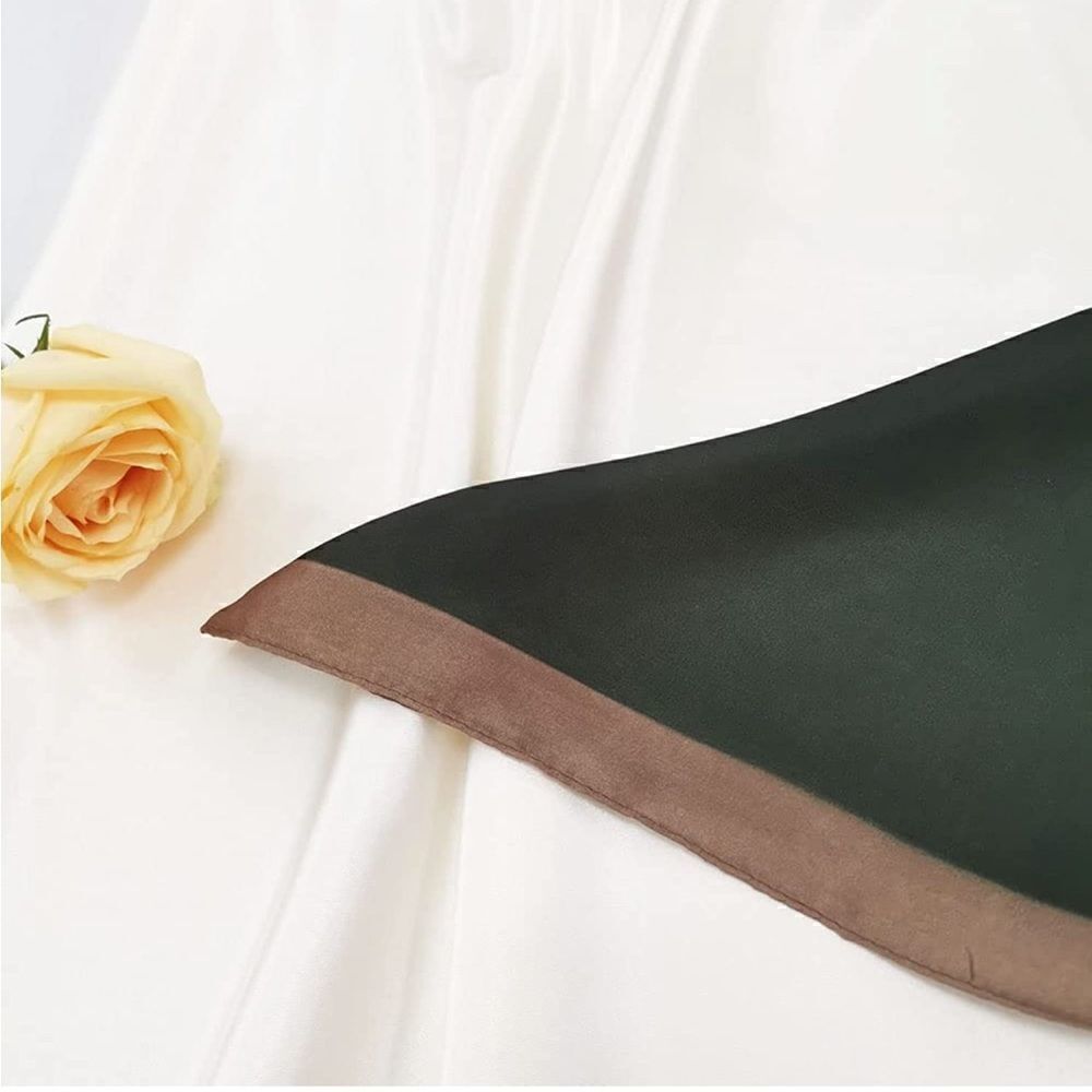 Color Block Silky Scarf - Picture 3 of 5